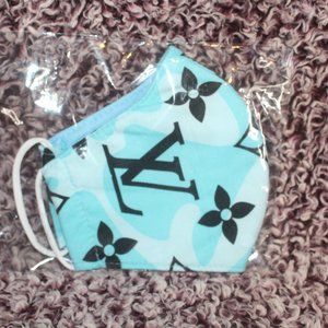 Louis Vuitton Blue Camo Face Mask